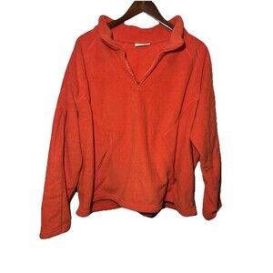 2X/2TG Halfdays Sherpa Polartec 1/4 Zip Jacket Orange